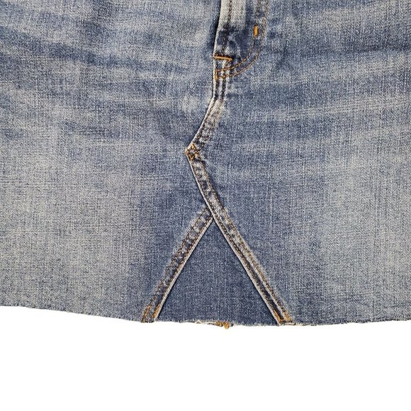 Gap  Mini Medium Indigo Blue Jeans Skirt - Picture 3 of 9